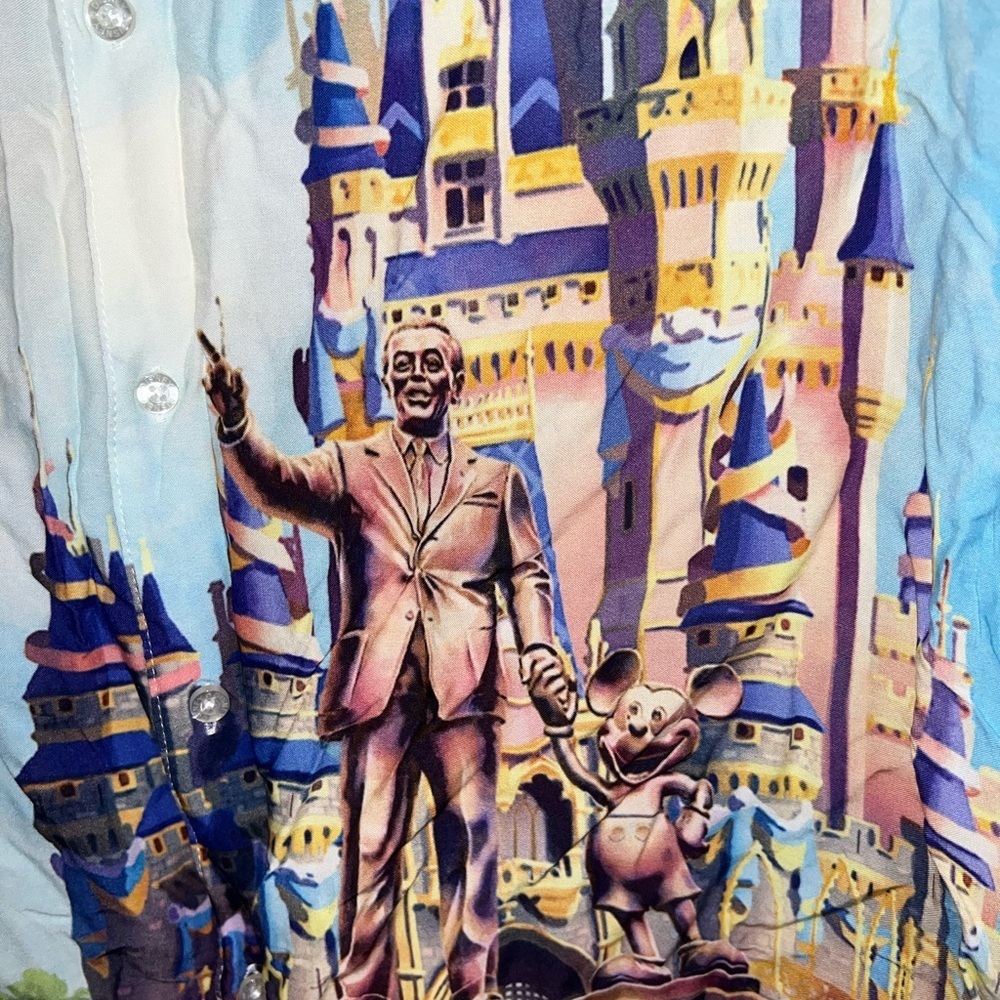 Disney Parks Cinderella Castle Partners Men's Shirt WDW 50th Anniversary XL - Picture 6 of 12